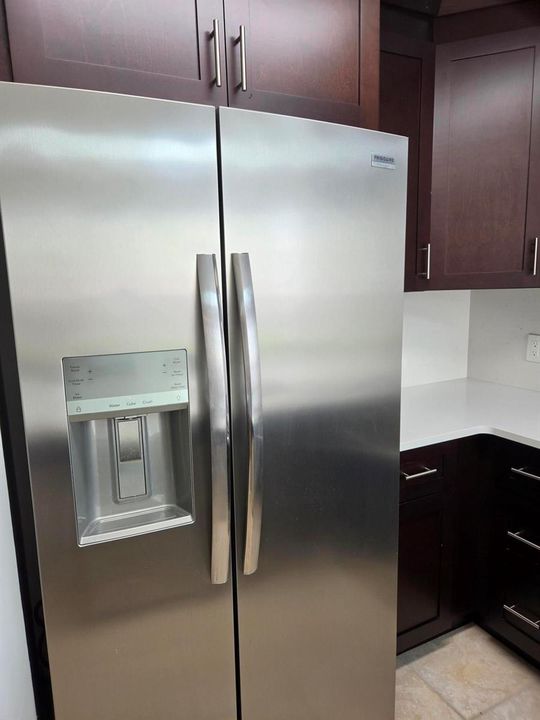 fridge with water