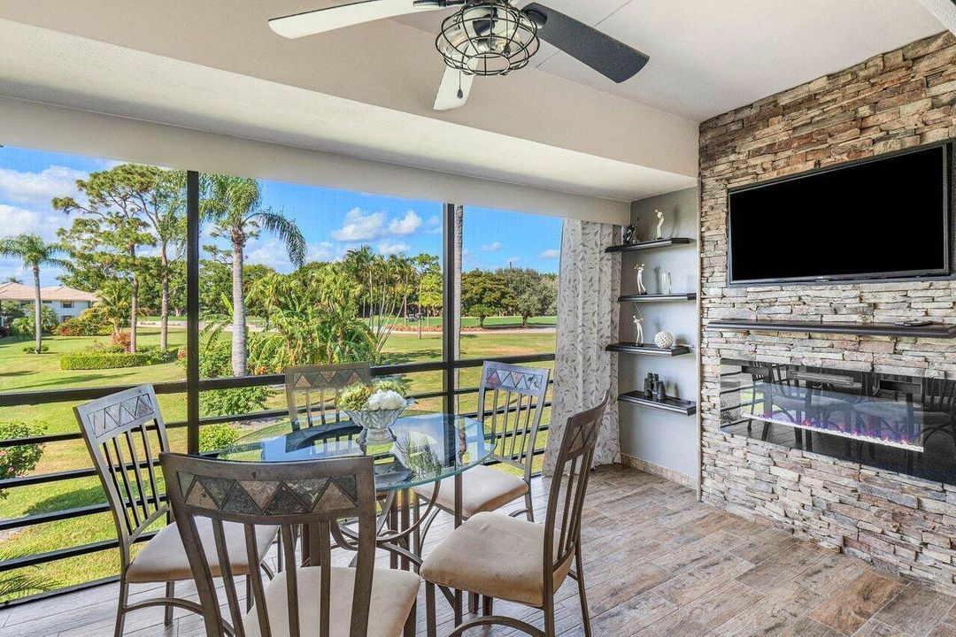 Screened Porch Living Area