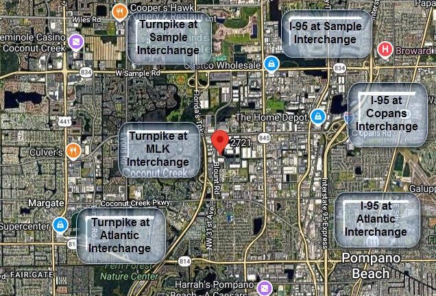 Location Aerial with Interchange Labels