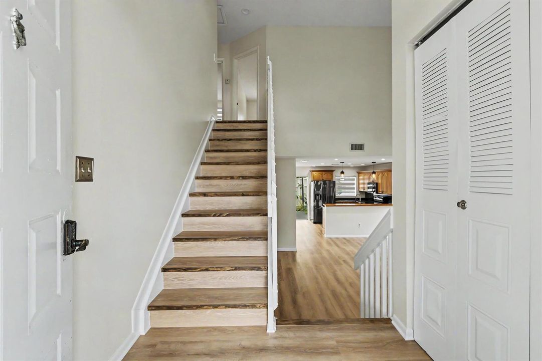 To second floor