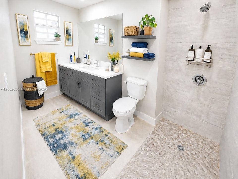 Master Bathroom Staged