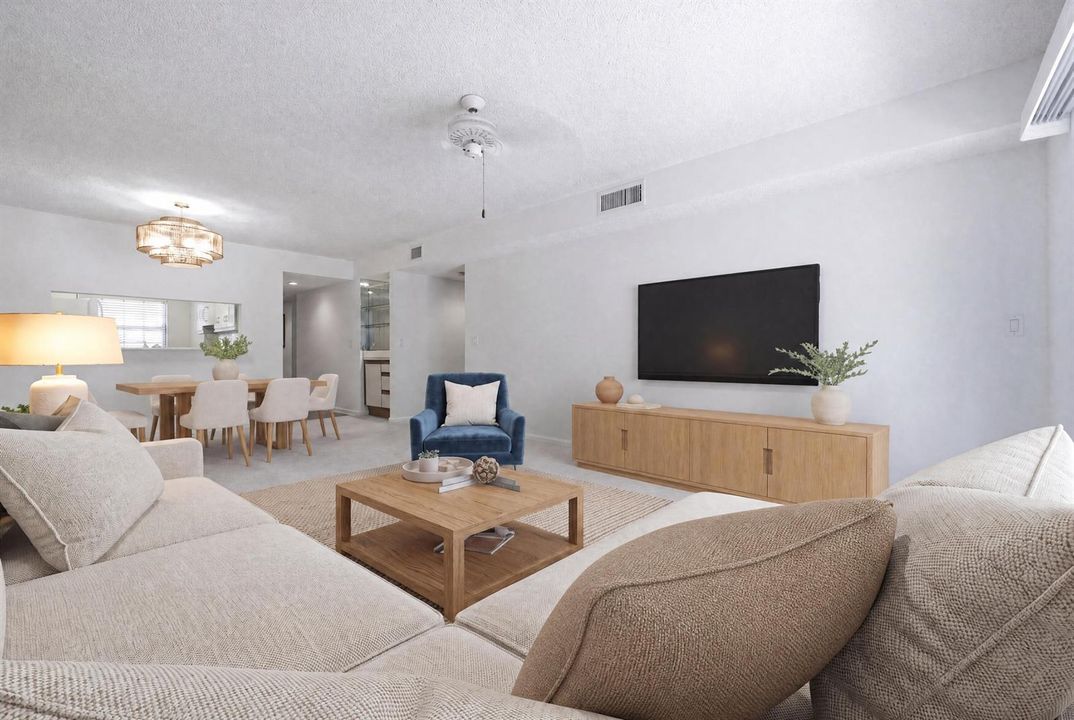 VIRTUAL STAGED LIVING ROOM