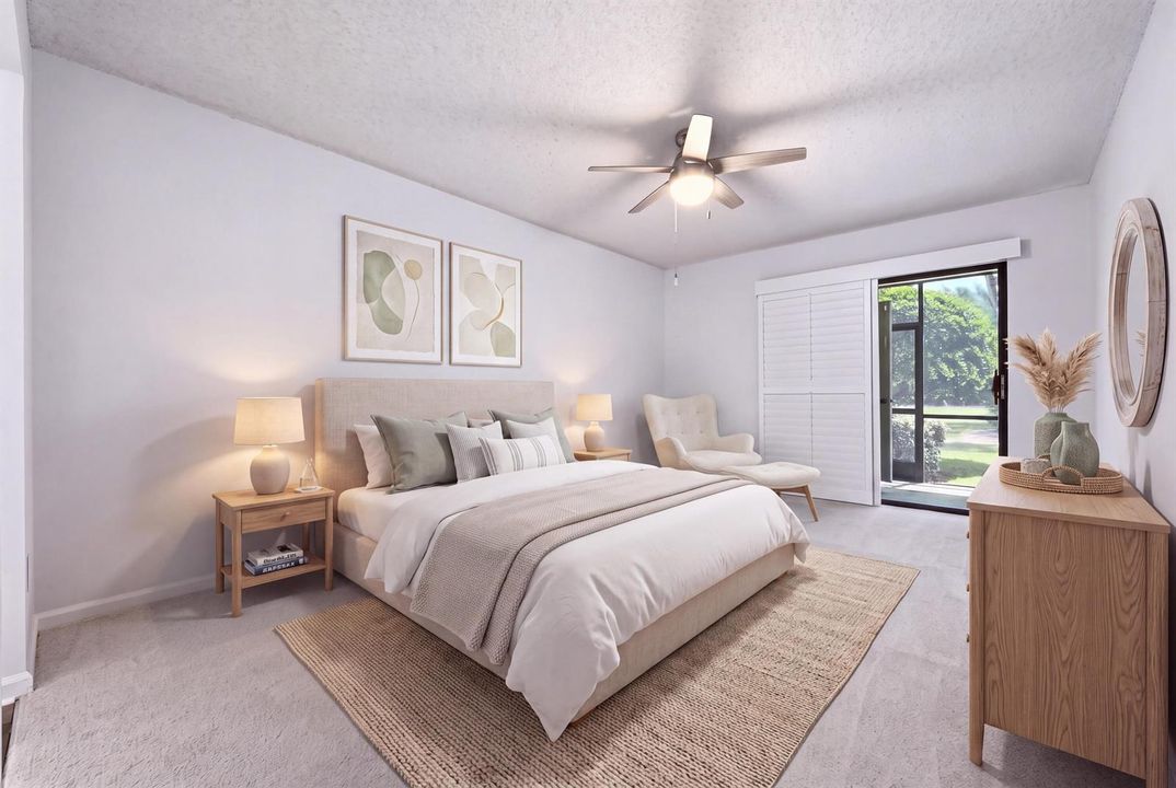 VIRTUAL STAGED PRIMARY BEDROOM
