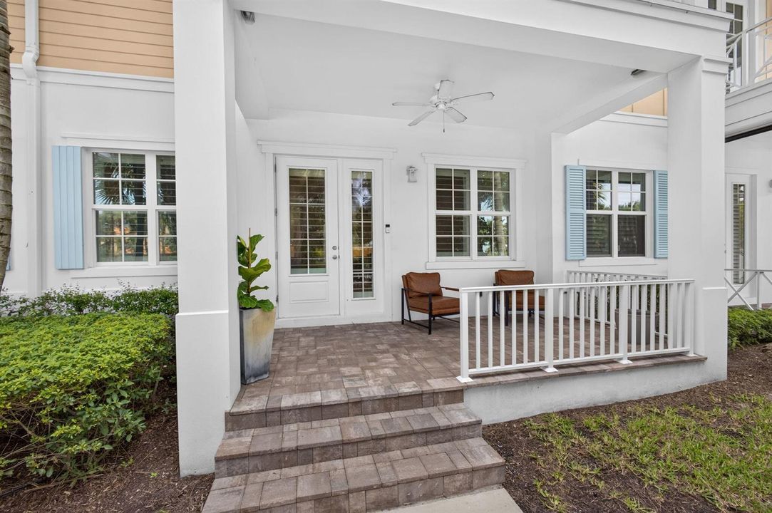 BRICK PAVER COVERED PORCH
