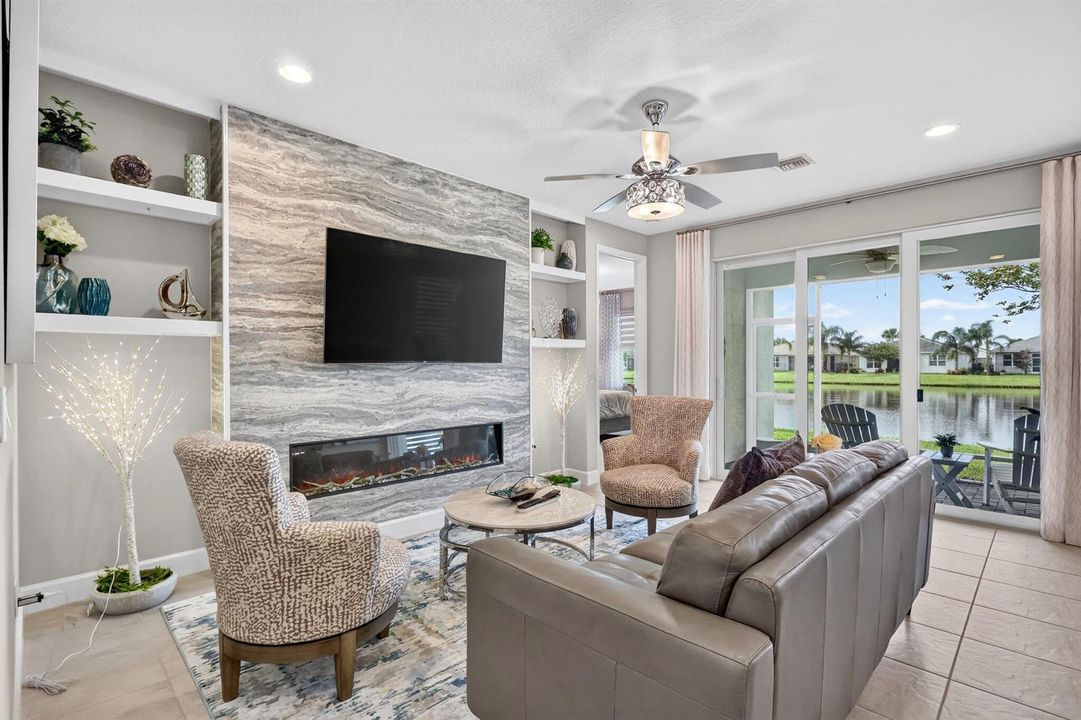 Built in Fireplace