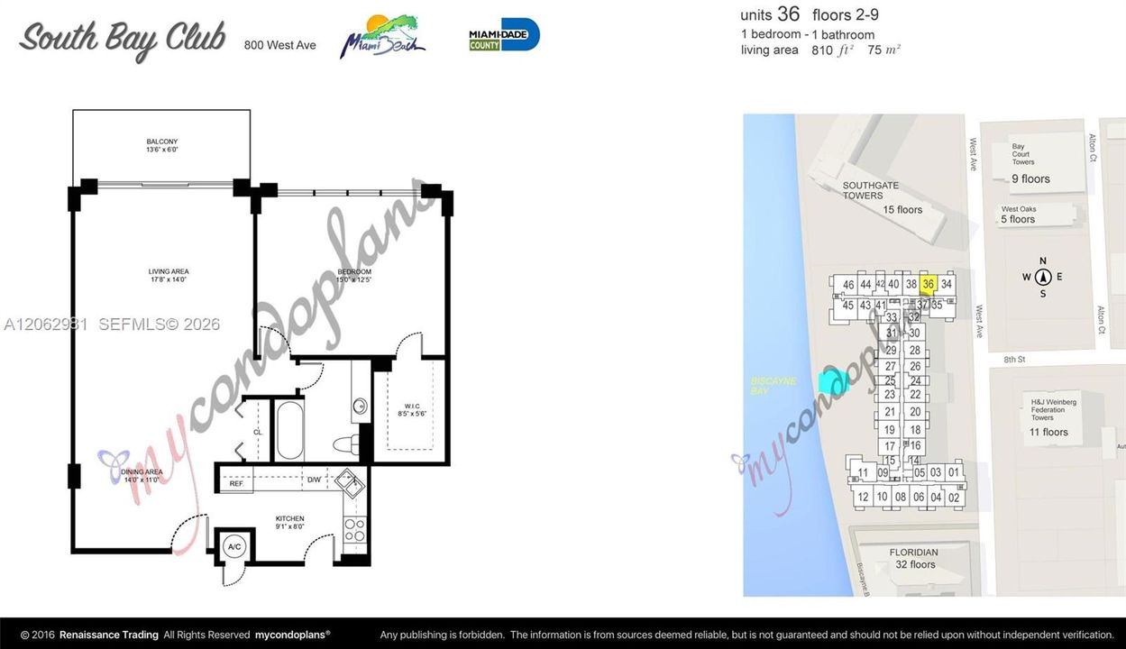 En Renta: $2,650 (1 camas, 1 baños, 810 Pies cuadrados)