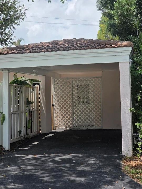 Front door and mailbox