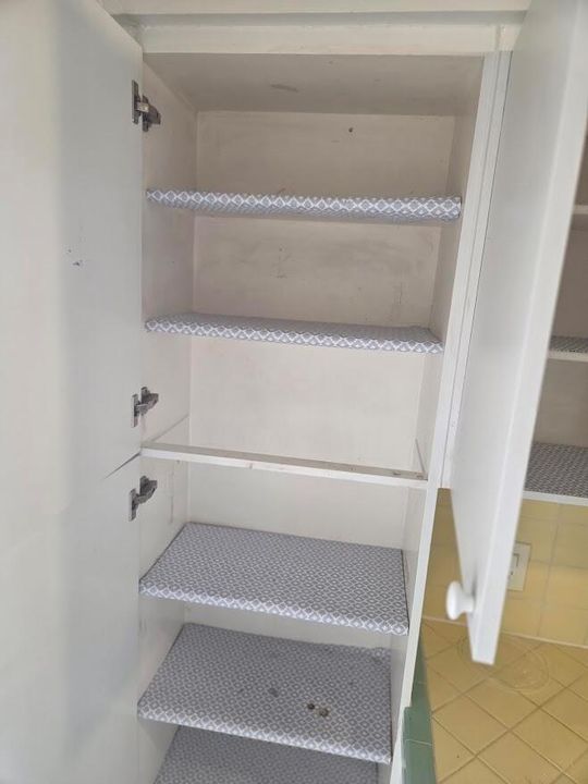Kitchen cabinets open
