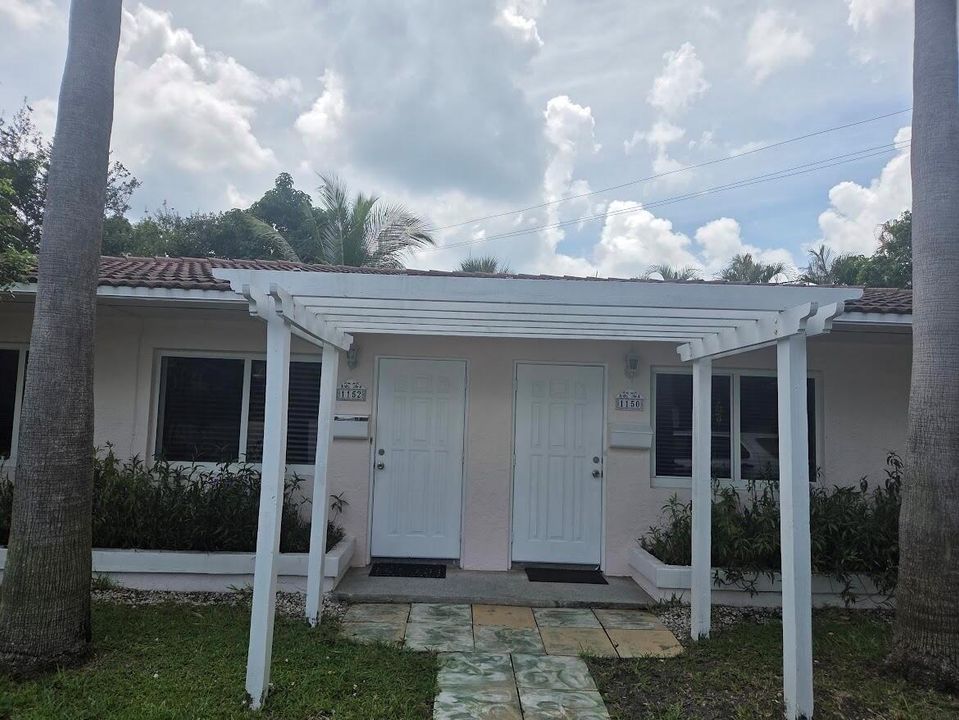 Backyard windows and carport entrance