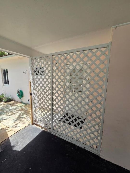Closeup of Carport