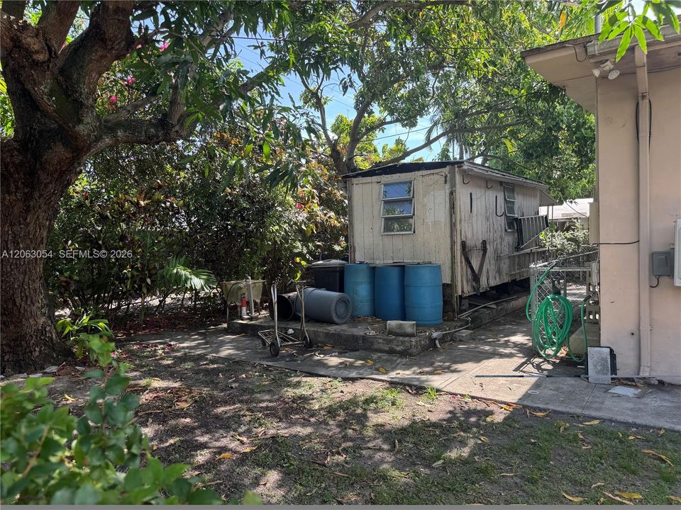 rear yard