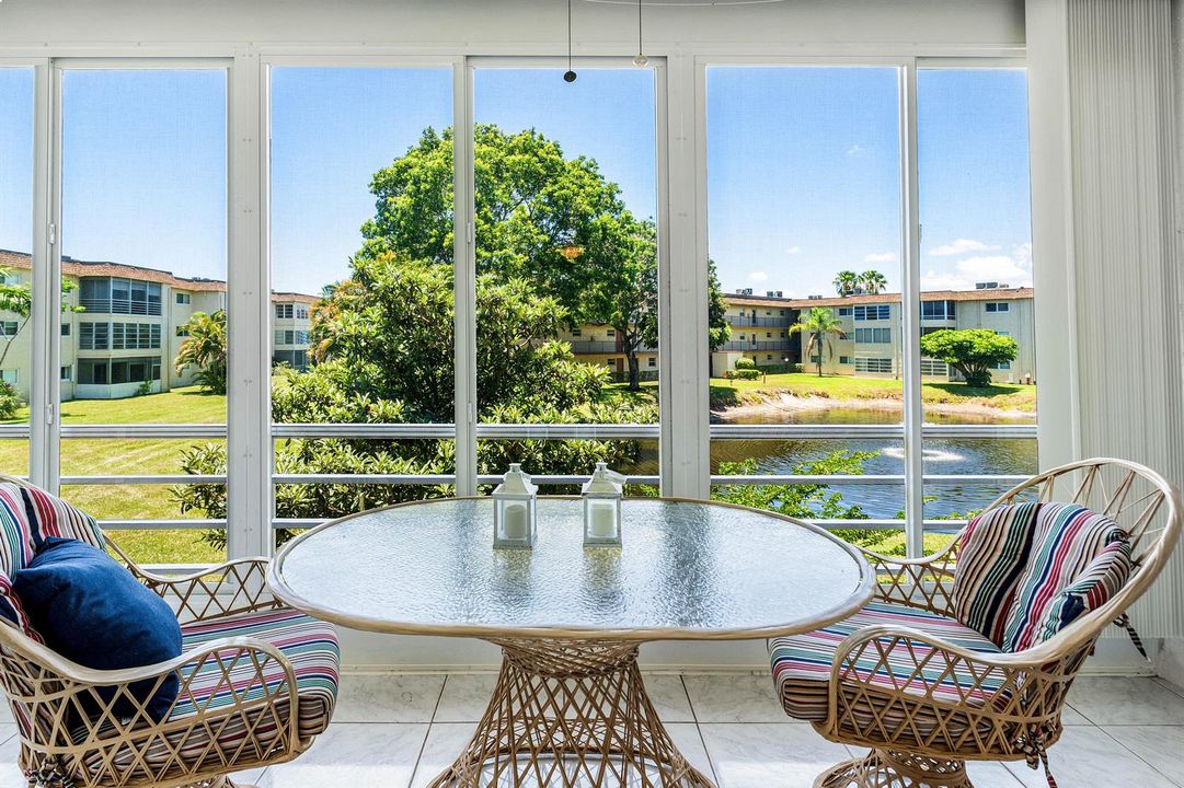 Balcony overlooking the lake