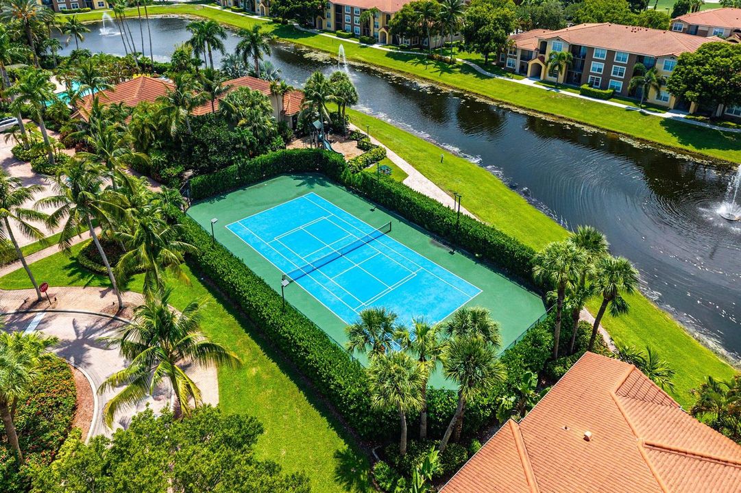 Aerial Tennis Courts