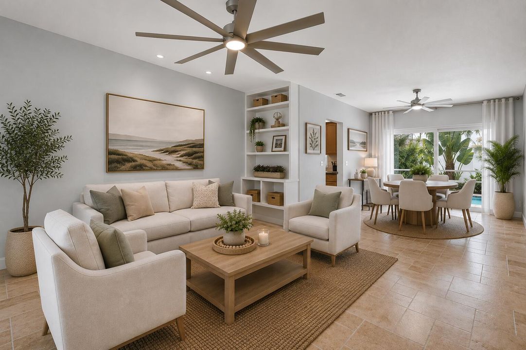 Living Area Staged