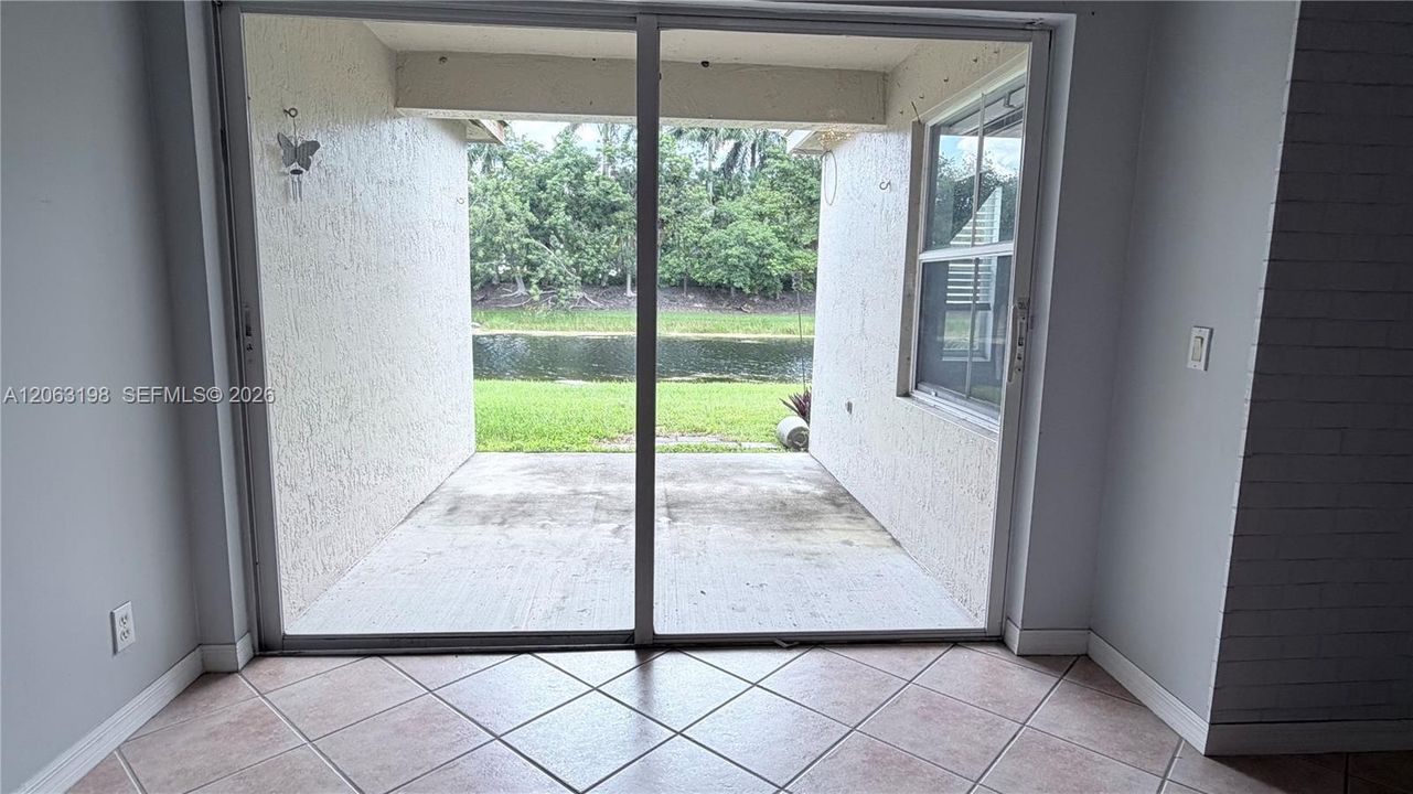 Patio with Lakeview
