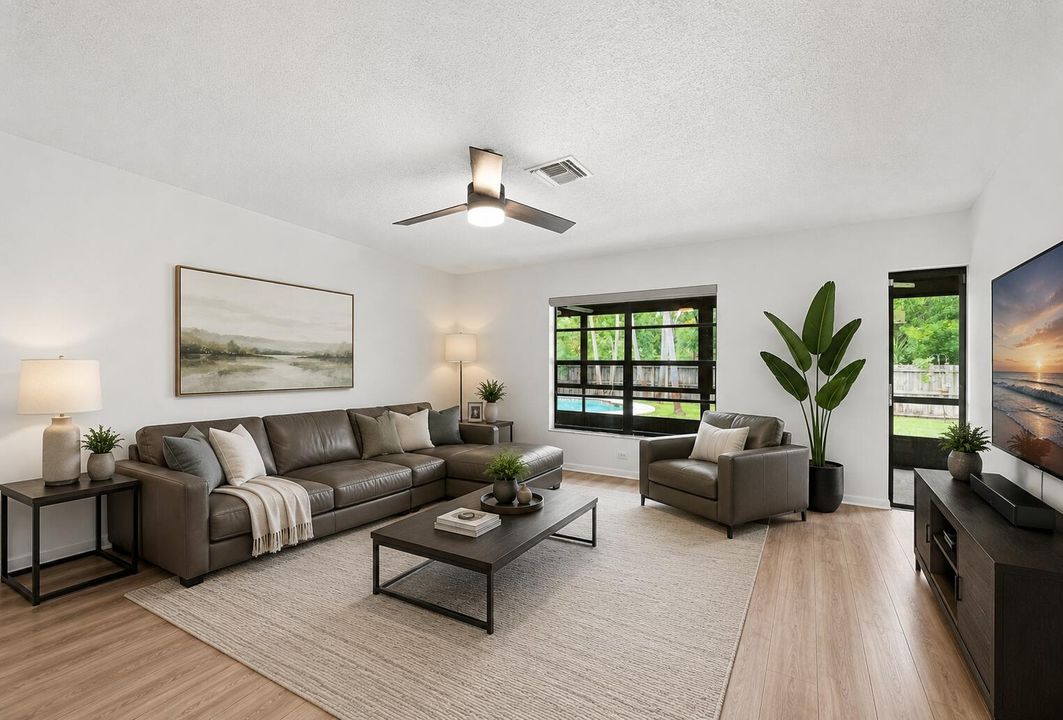 Family Room - Virtually Staged