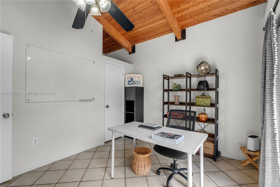 Second bedroom with loft storage