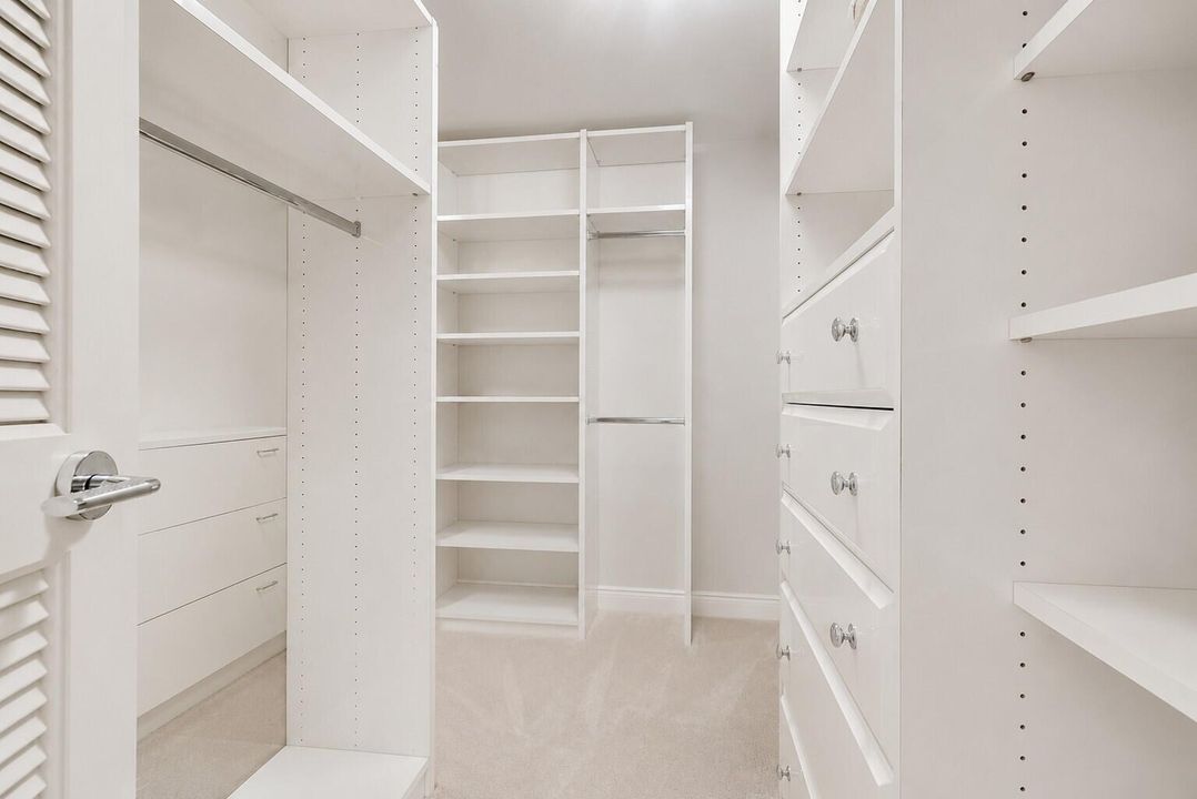 Multiple walk In Closets