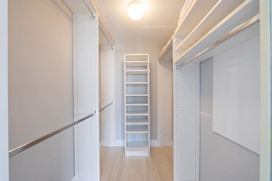 Custom-Fitted Walk-In Closet