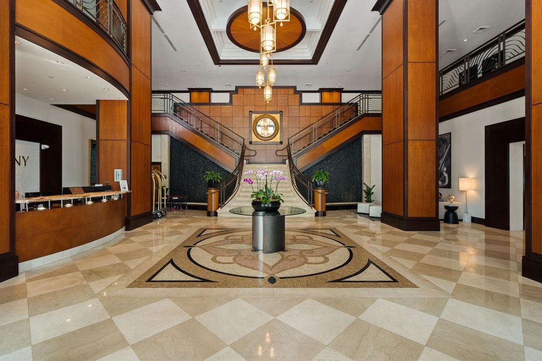 Grand Two-Story Lobby