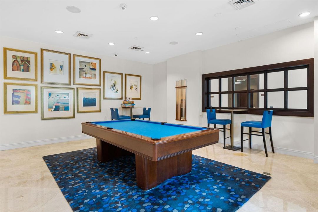 Club Room with Billiards