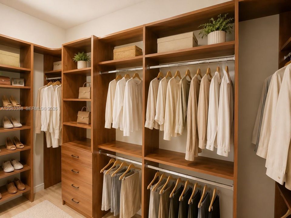 Master Bedroom Walk-In closet