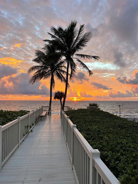 Private beach access