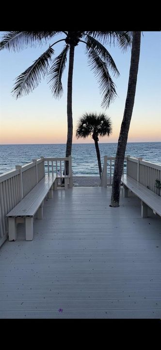 Private entrance to beach