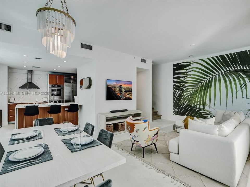 Dining & Living room area