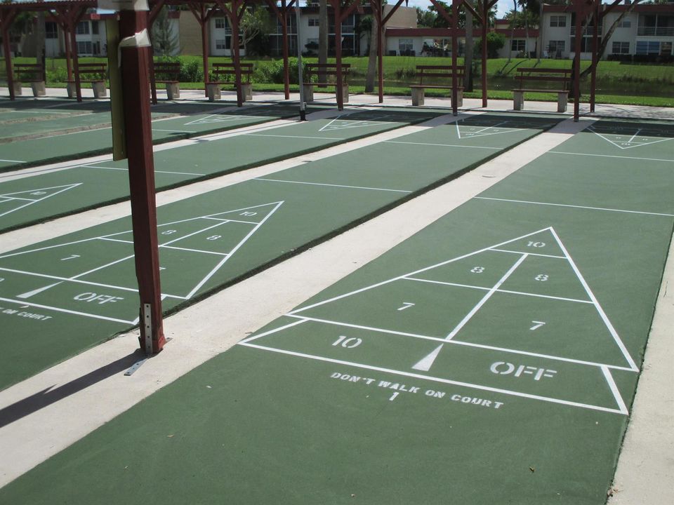 Shuffleboard courts