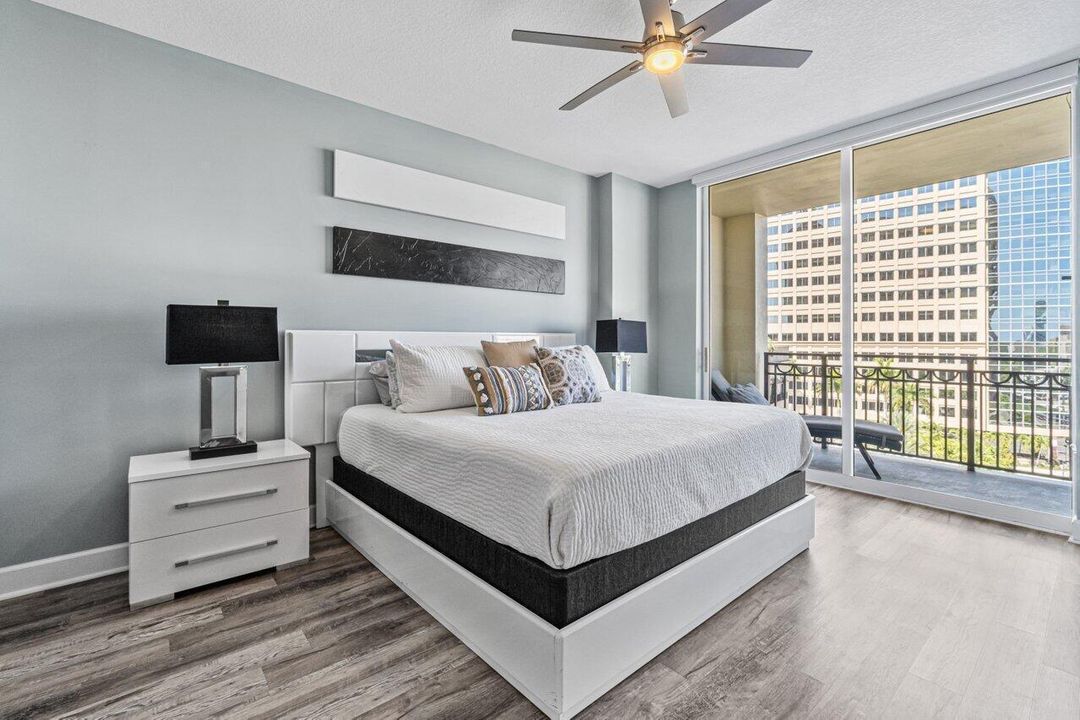 Primary Bedroom & Balcony Views