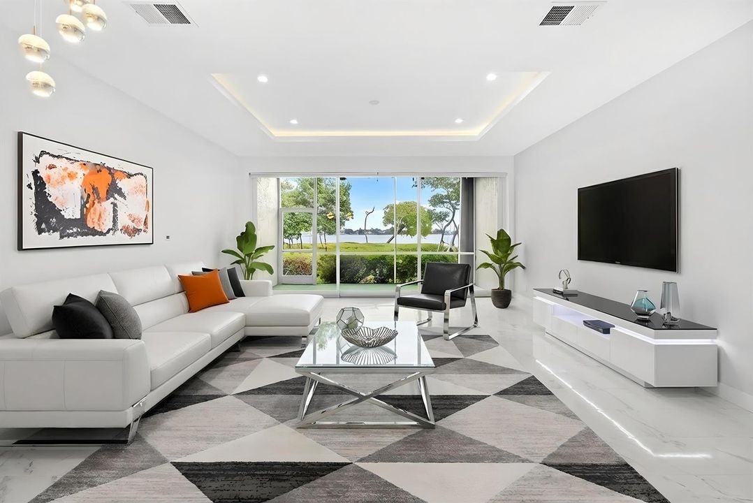 Virtually Staged Living Room