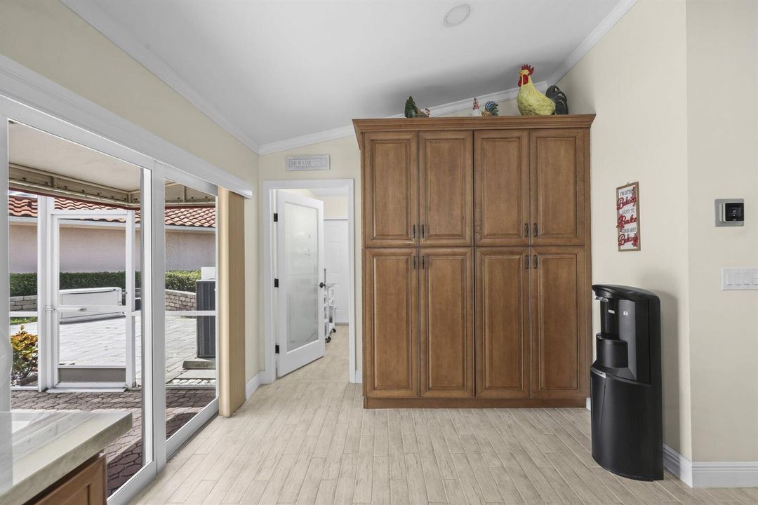 Extra pantry built in