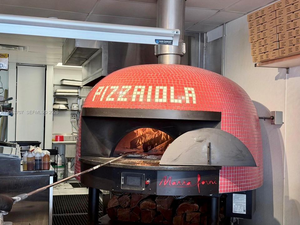 Oven on fire