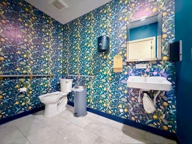 Two customer restrooms
