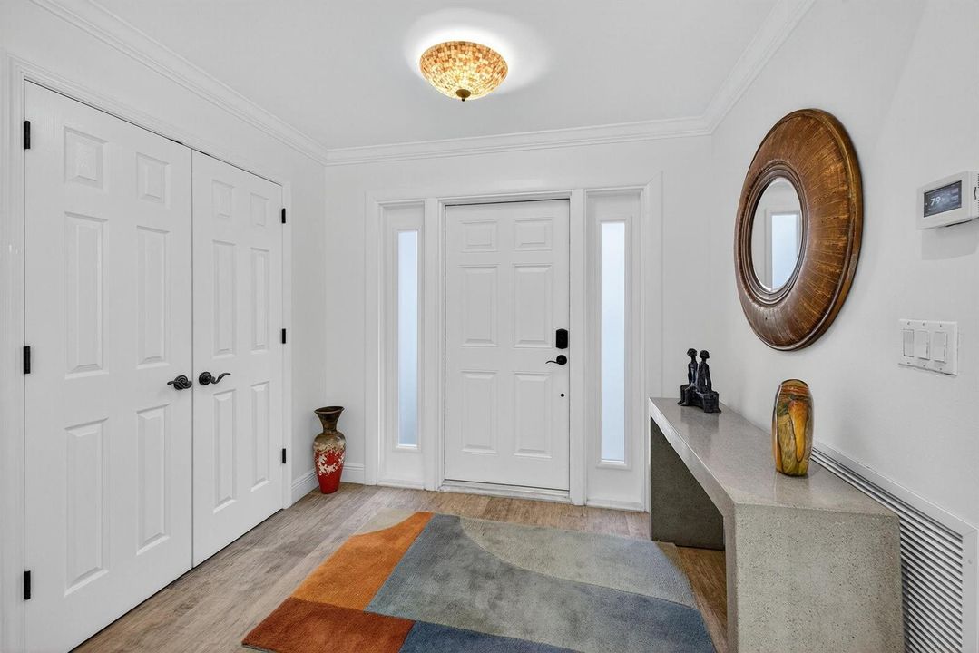 Welcoming entry.