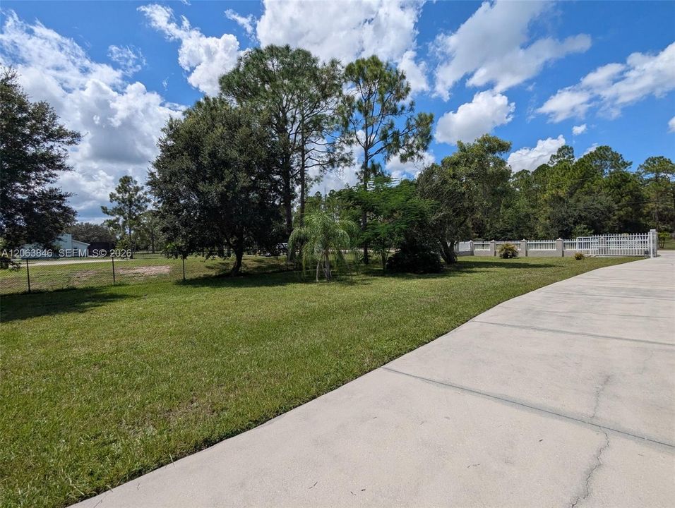 Front Yard-One Side