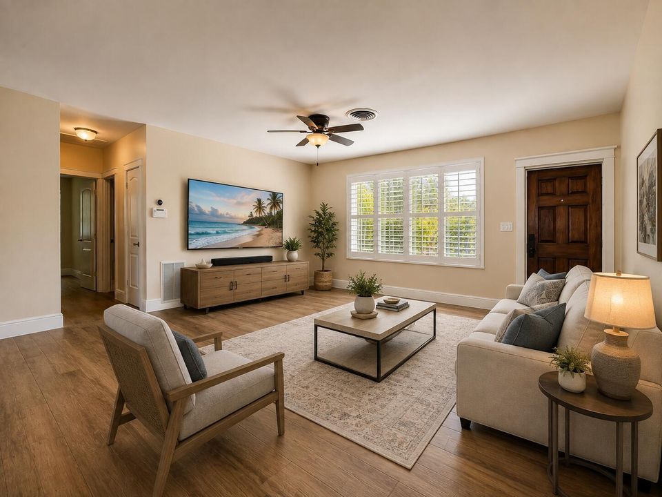 living room furnished ai