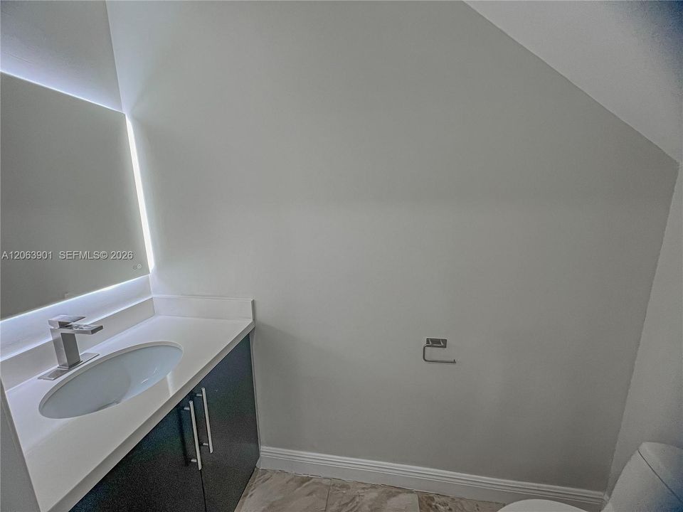 1/2 bathroom downstairs