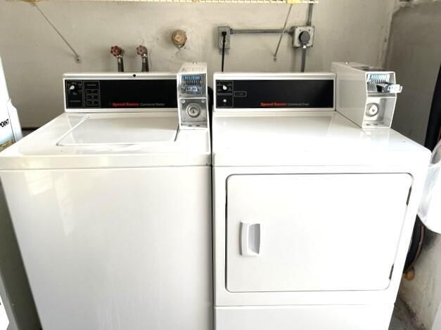 shared coin operated washer and dryer