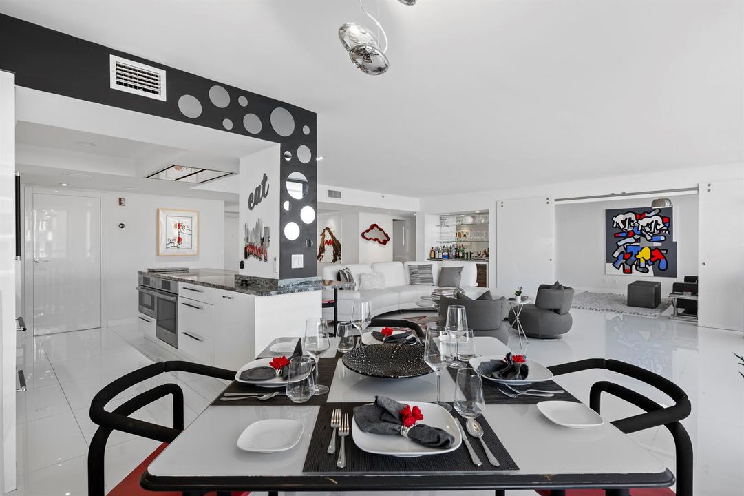 Dining Room to Kitchen and Living