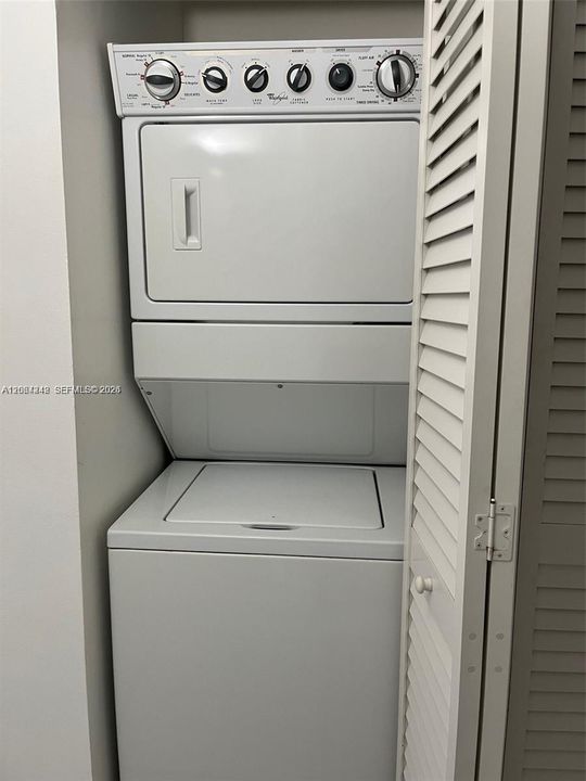 In unit washer and dryer