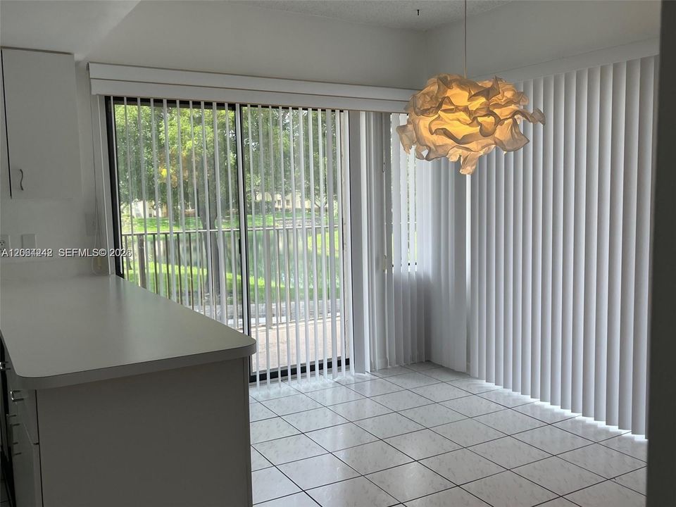 Dining room overlooking the water.
