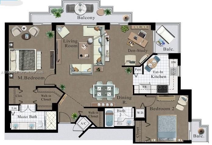 Active With Contract: $3,195 (2 beds, 2 baths, 1181 Square Feet)