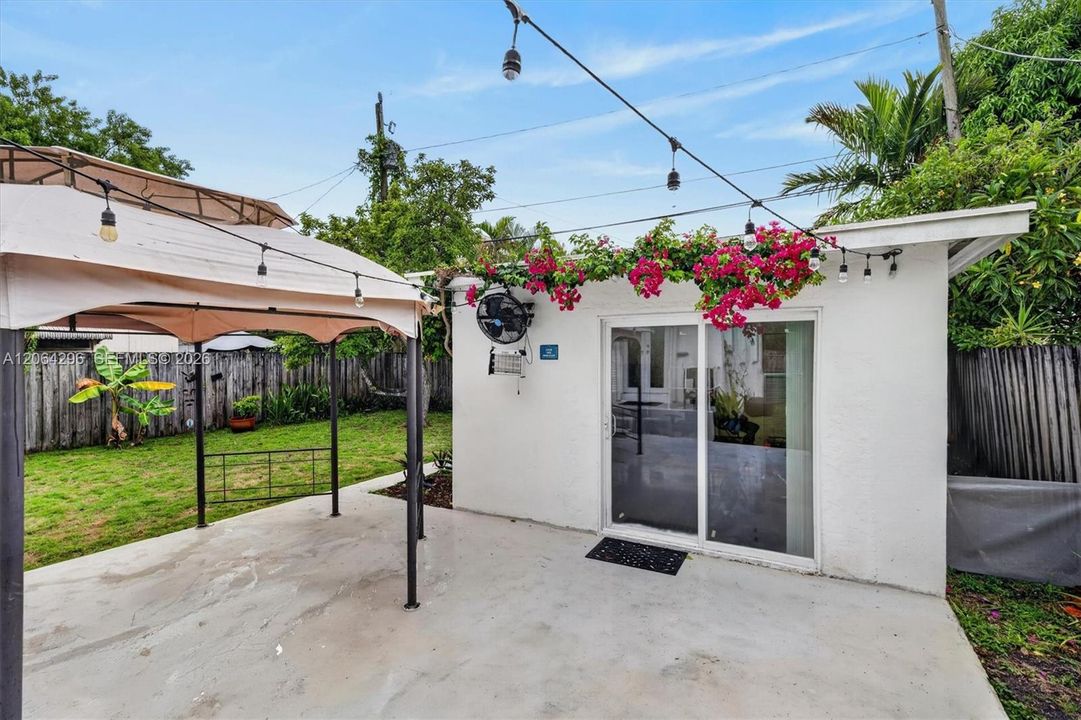 Versatile detached air-conditioned studio, office, or garage.