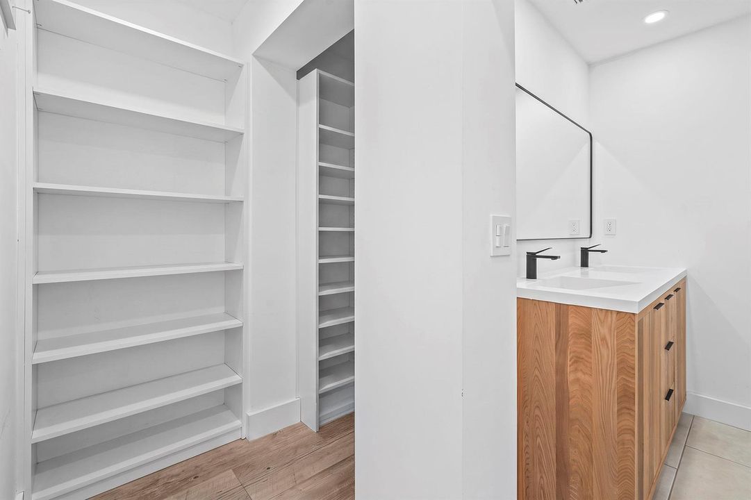 Master bath and closet