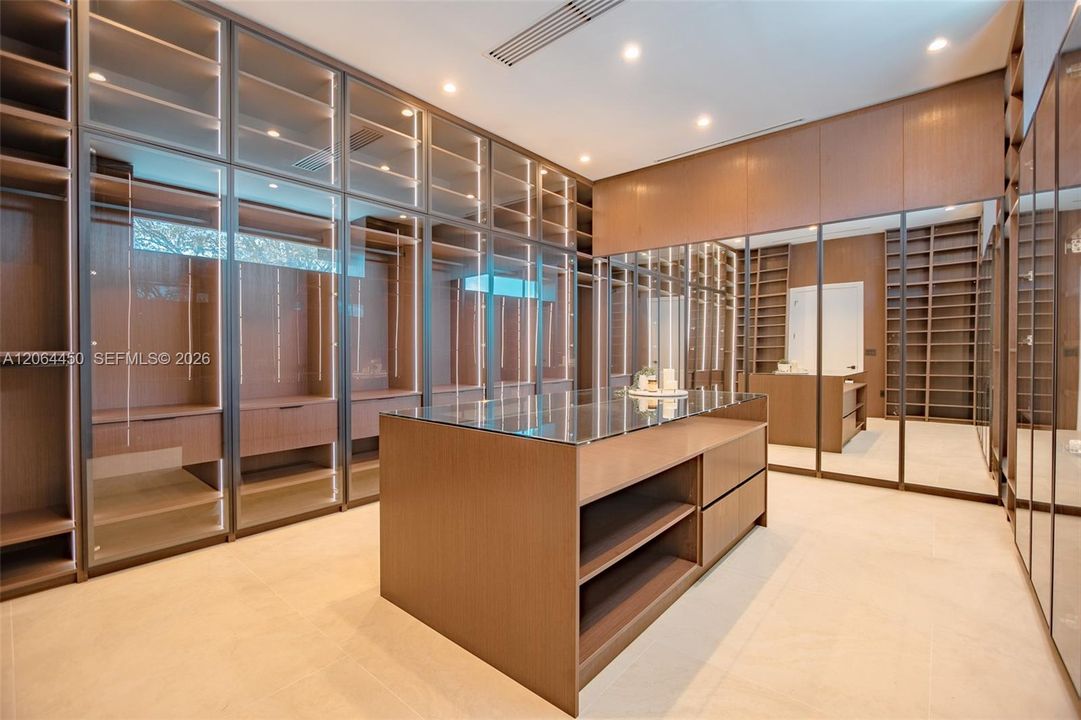Custom oversized boutique closet