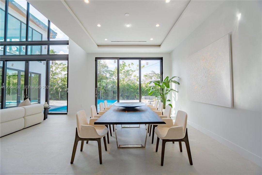 Dining area open concept