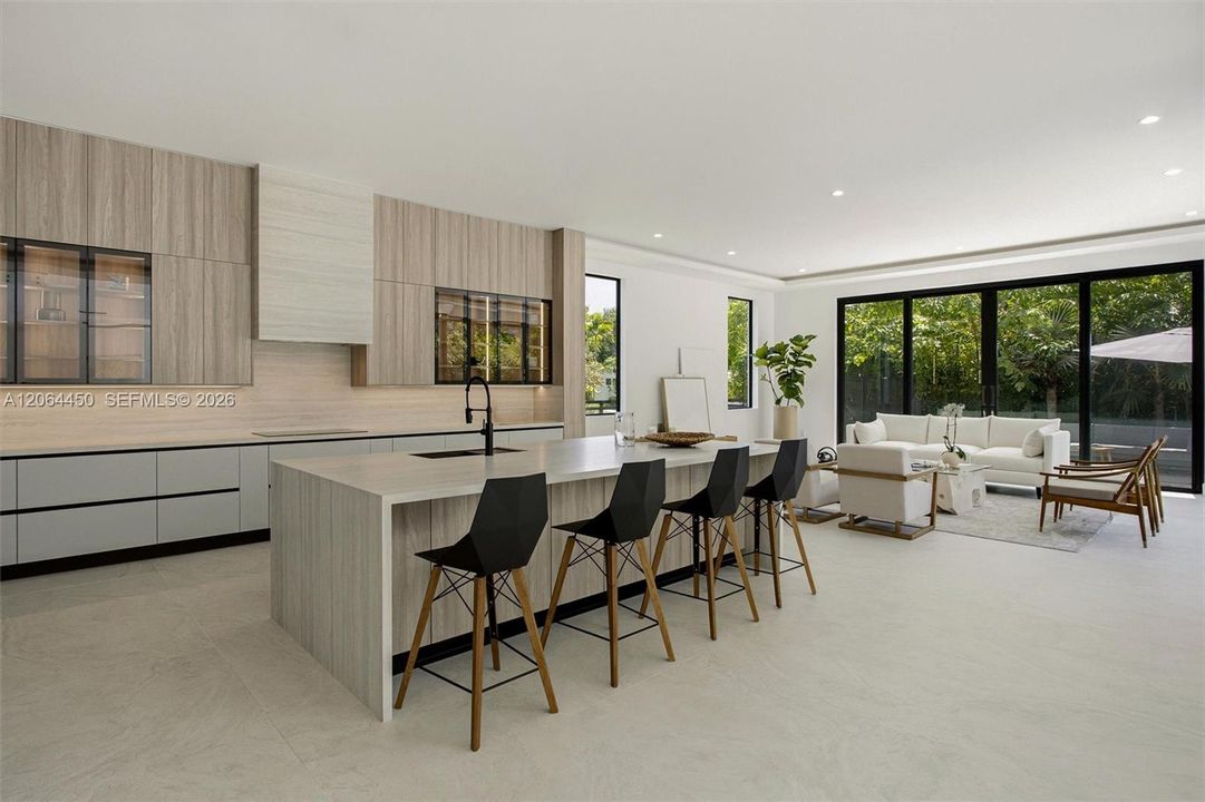 Open layout kitchen