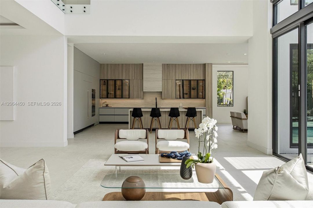 Living room with modern decor